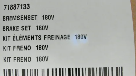 Bremsenset 180V