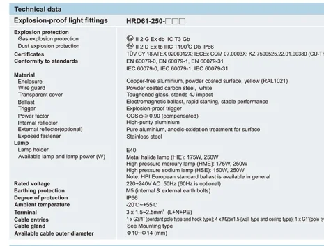 HRD61-250-HSE150L 