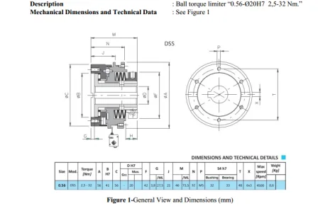 DSS 0.56 T1 ø20
