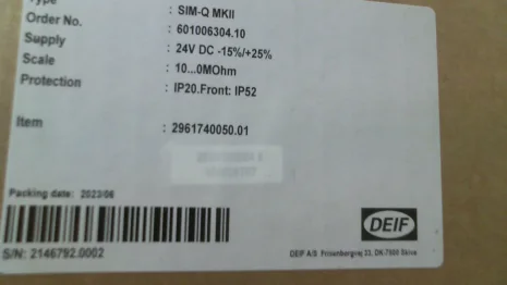 2961740050 SIM-Q / Variant No.: 2961740050.01