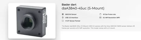 daA3840-45uc S-Mount
