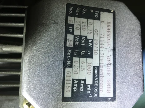 Brush Gear for GC89/30  