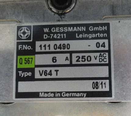 V64LT-02ZP+02ZP-A050P025 (W1110490-010) 