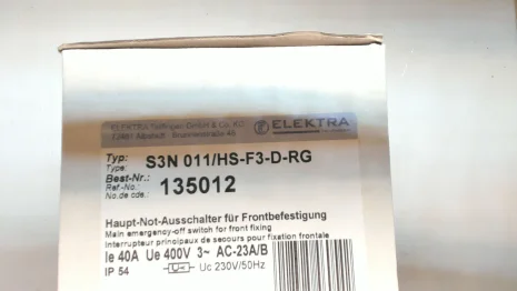 S3N 011/HS-F3-D-RG 135 012